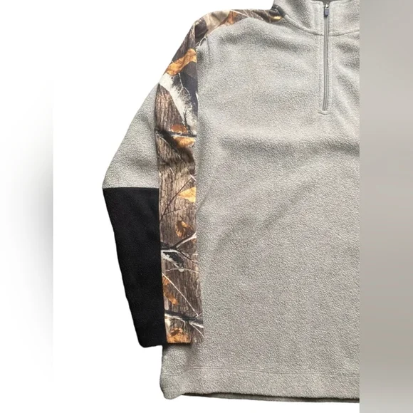 NWT Men's Legendary Whitetails Big Game Tracker 1/4 Zip Fleece Camo Sweater 3XL - Picture 2 of 7